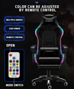 RGB remote controller for the high quality gaming chair