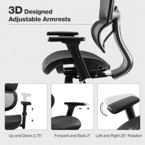 fullt ergonomic office chair armrests