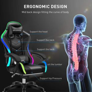 all ergonomic considerations of the high quality gaming chair